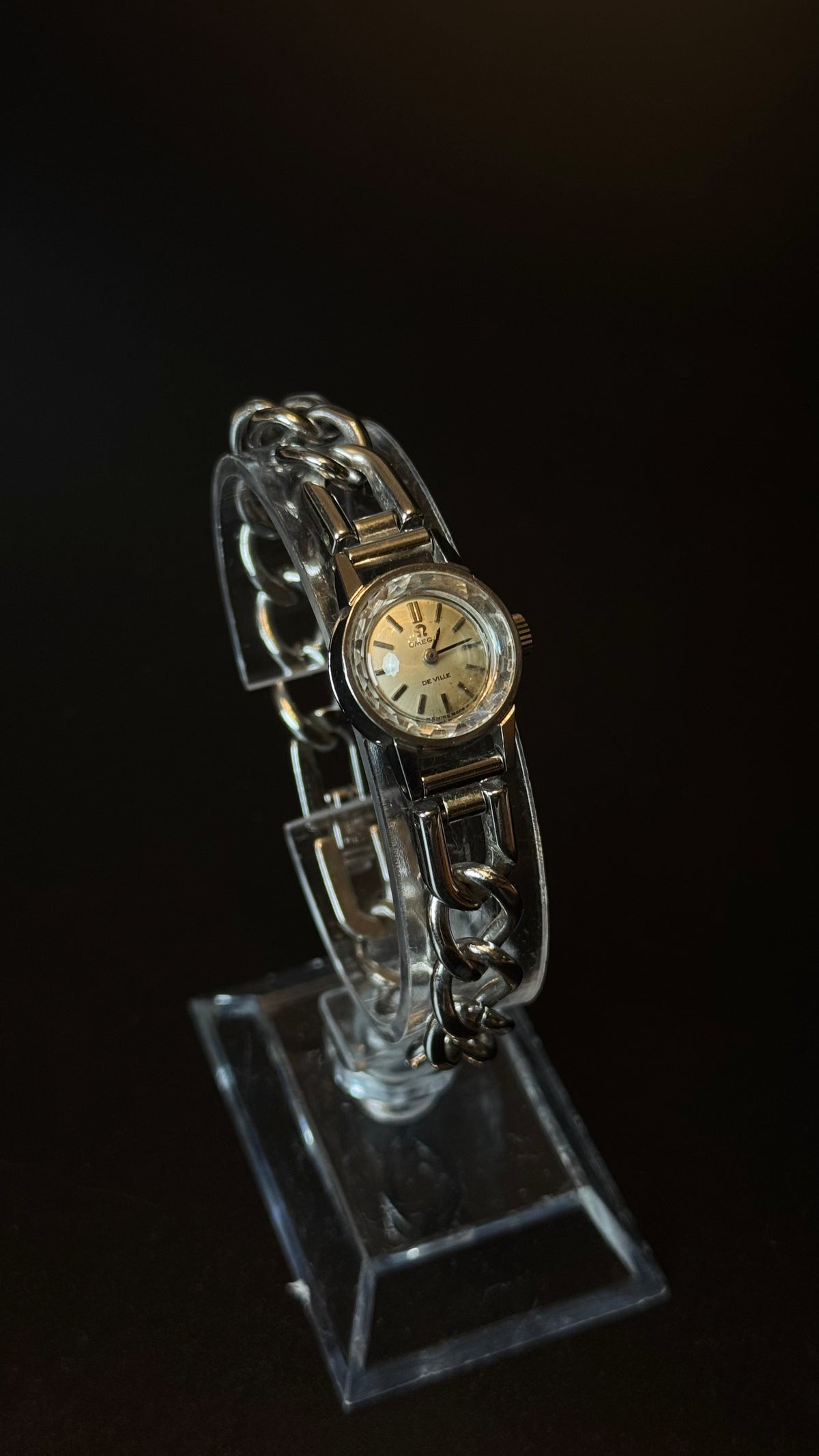 Omega De Ville Vintage – Silver Chain Bracelet Watch