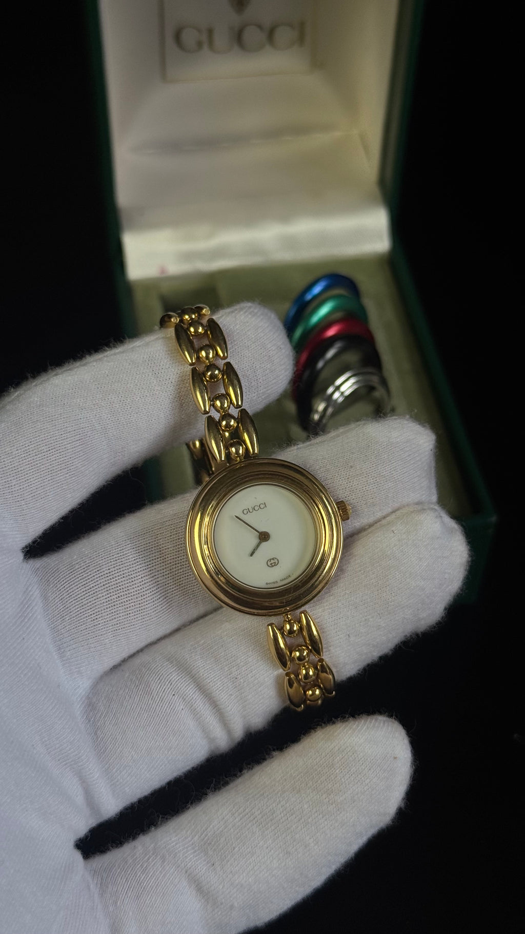 Gucci Vintage 11/12 Bezel Zegarek z wymiennymi bezelami