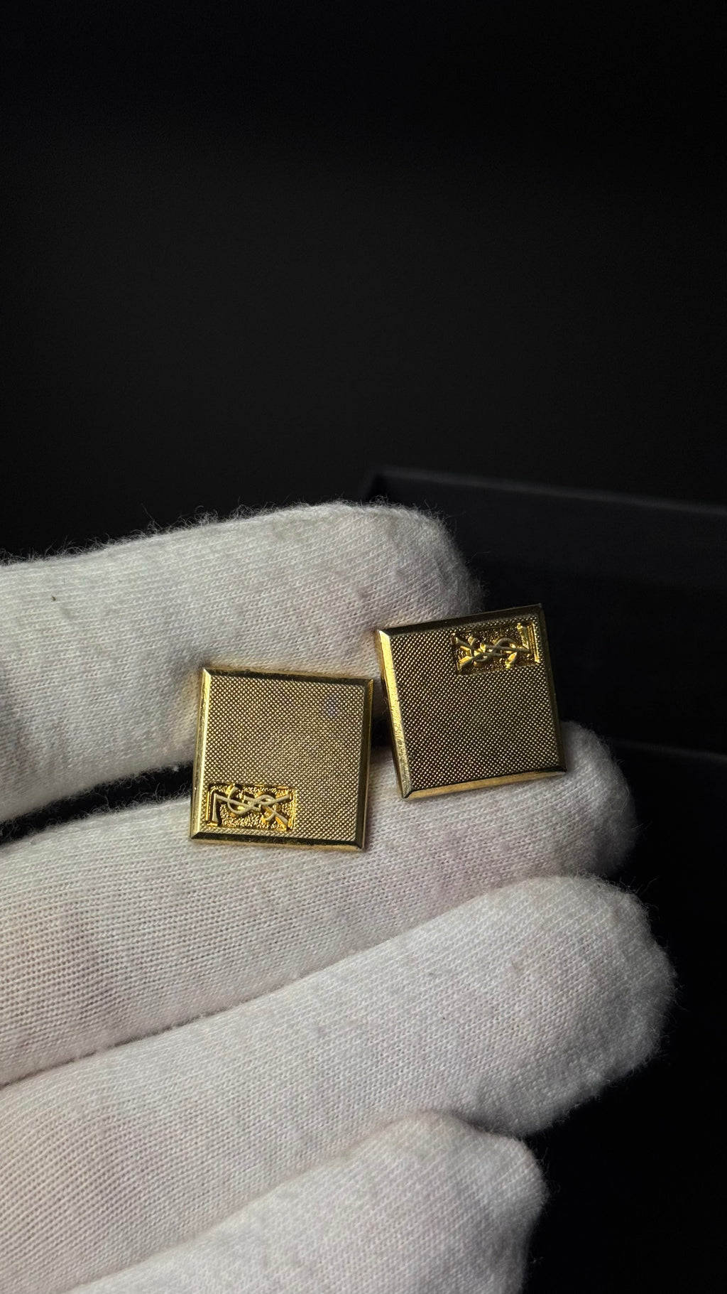 Yves Saint Laurent – spinki do mankietów + spinka do krawata