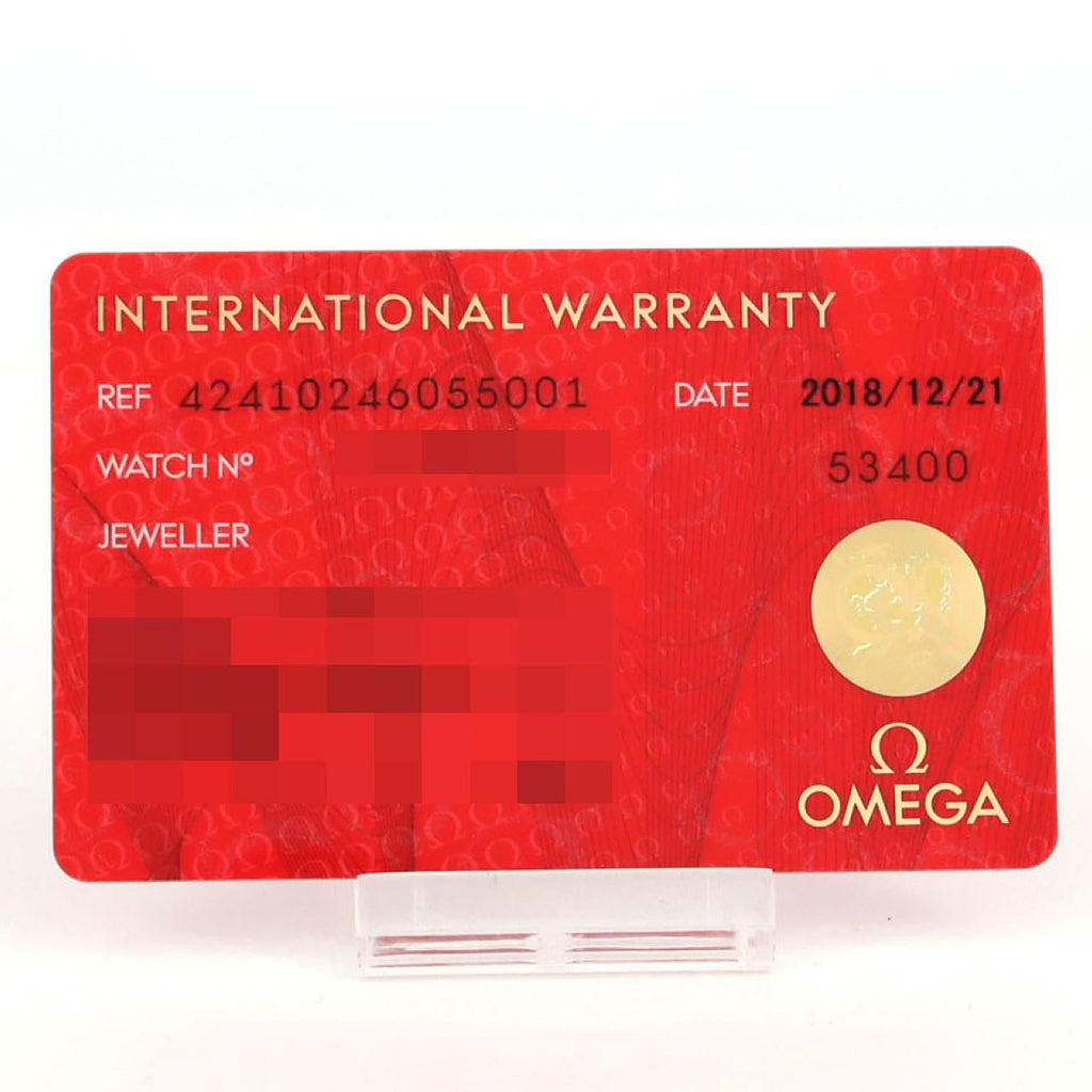 Omega De Ville Prestige 424.10.24.60.55.001 – masa perłowa z 8 diamentami, stalowa bransoleta