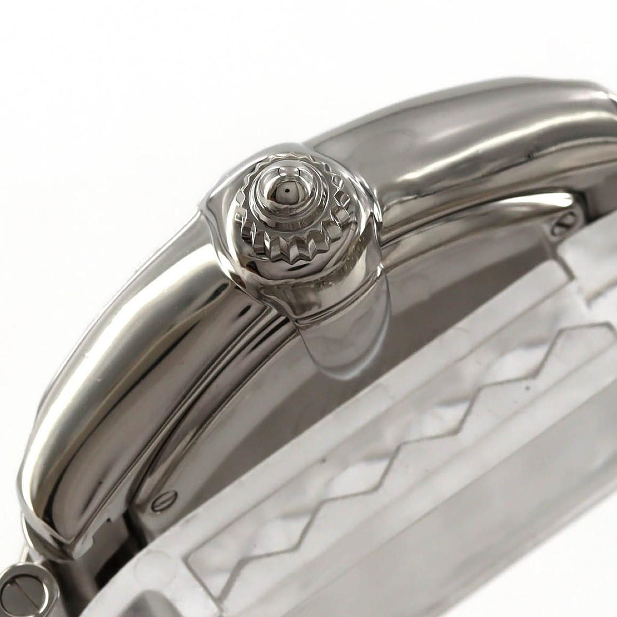 Cartier Roadster SM W62016V3 – srebrna tarcza z rzymskimi cyframi, stalowa bransoleta