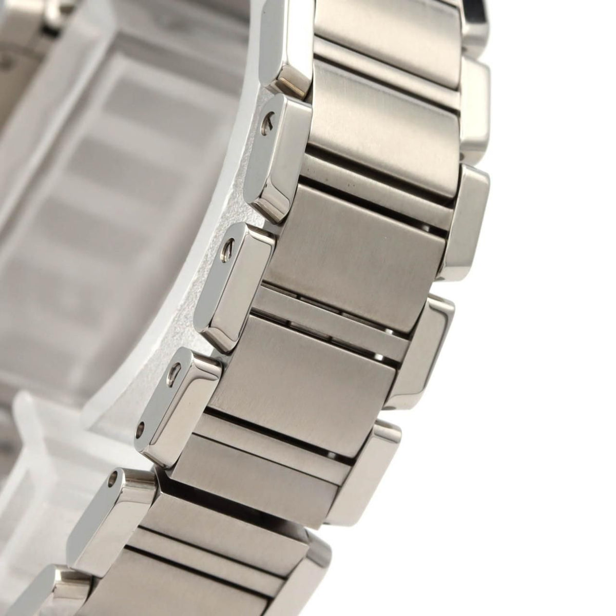 Cartier Tank Française SM W51008Q3 – srebrna tarcza z rzymskimi cyframi, stalowa bransoleta
