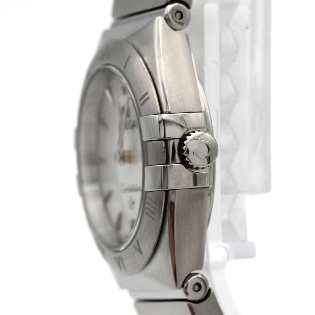 Omega Constellation Manhattan 131.10.25.60.05.001 – tarcza z masy perłowej, stalowa bransoleta
