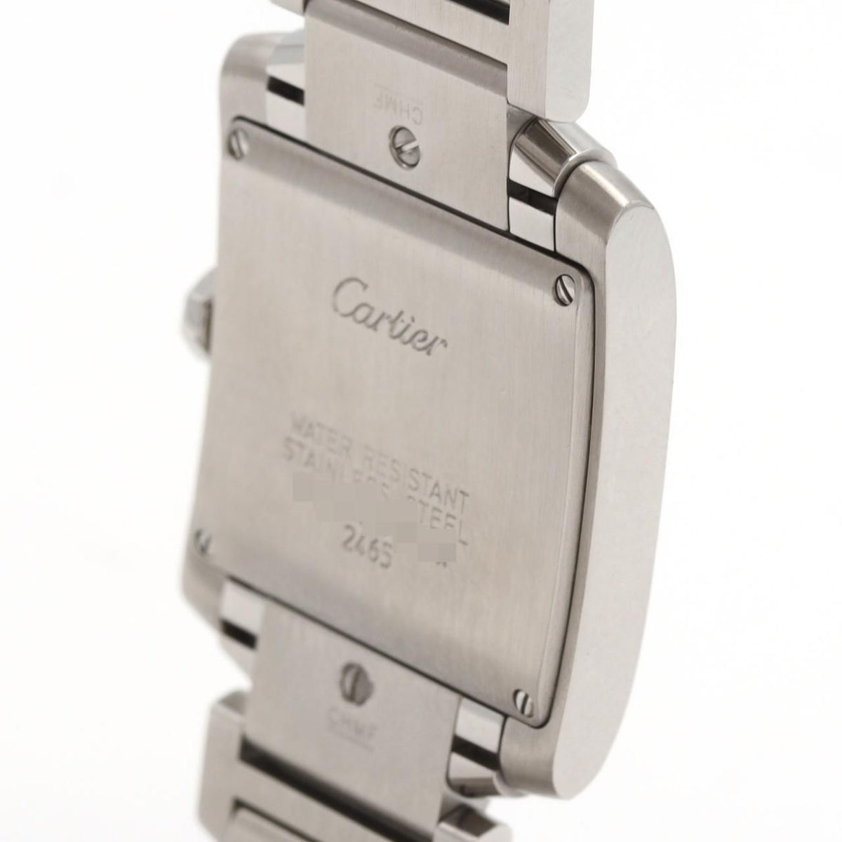 Cartier Tank Française MM W51011Q3 – datownik, srebrna tarcza, stalowa bransoleta