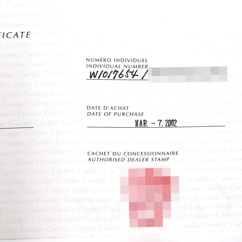 Cartier Must Tank SM W1017654 – srebrna koperta, pomarańczowa tarcza, żółty pasek