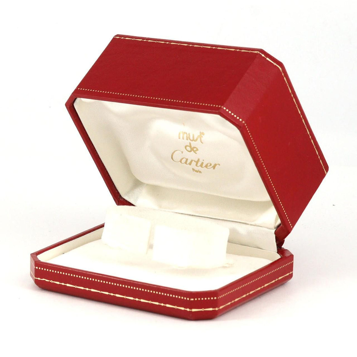 Cartier Must Colisée SM W1006654 – złocona koperta, czarny pasek