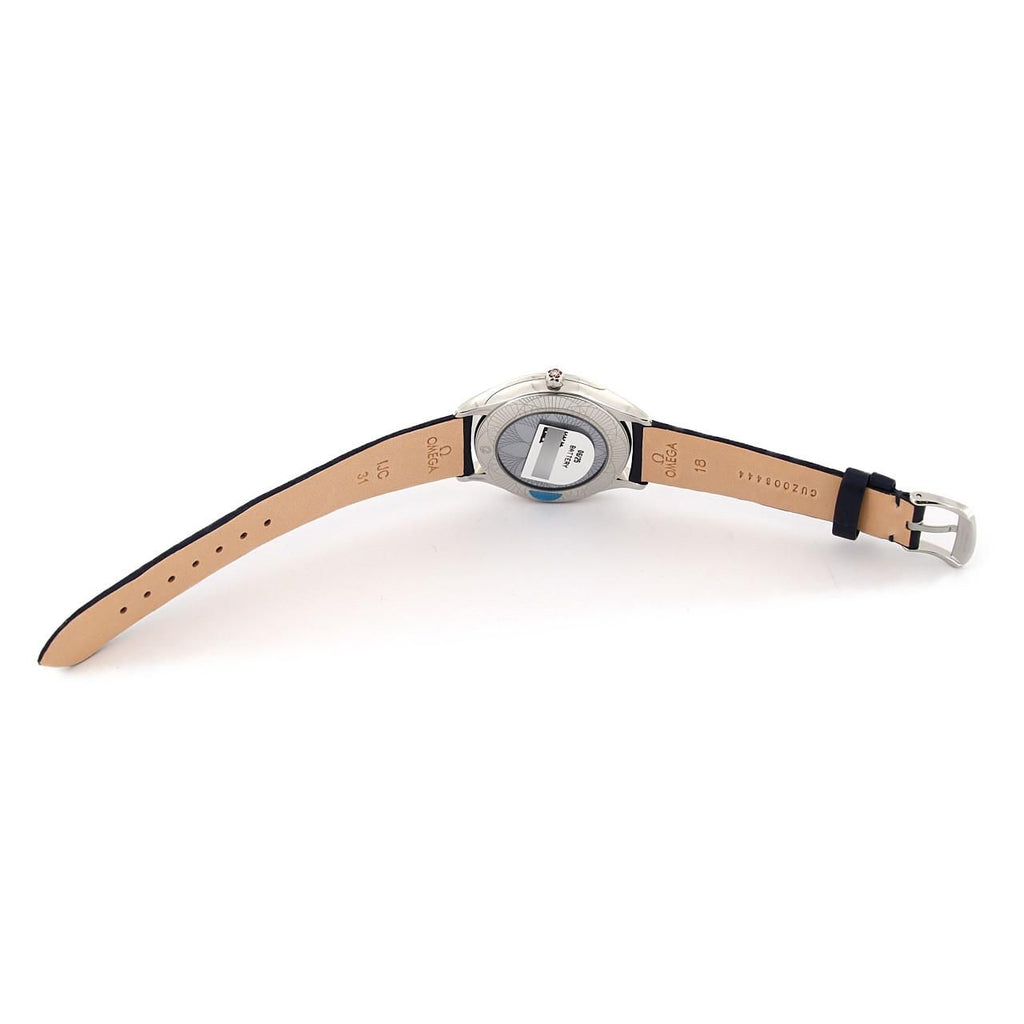 Omega De Ville Trésor 428.18.36.60.03.001 – NOWY, niebieska tarcza z diamentami, 36 mm