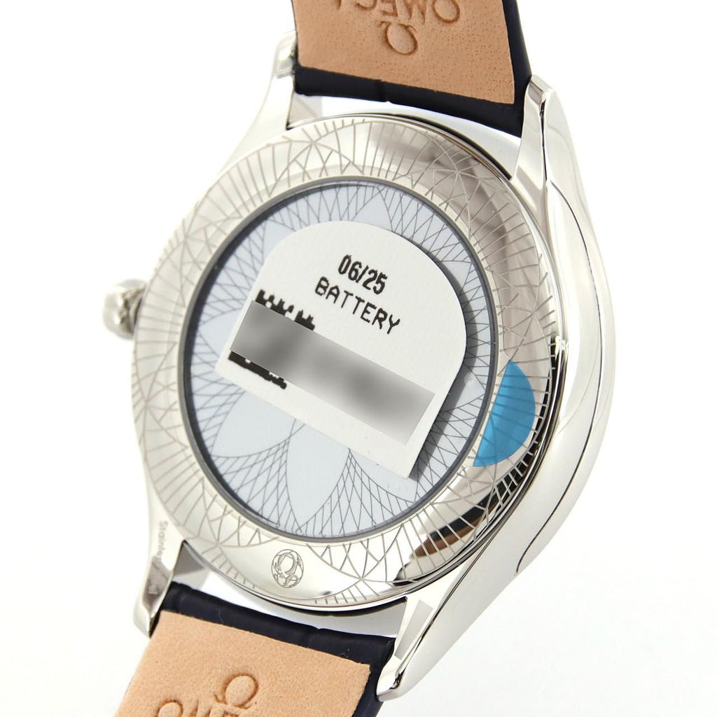 Omega De Ville Trésor 428.18.36.60.03.001 – NOWY, niebieska tarcza z diamentami, 36 mm