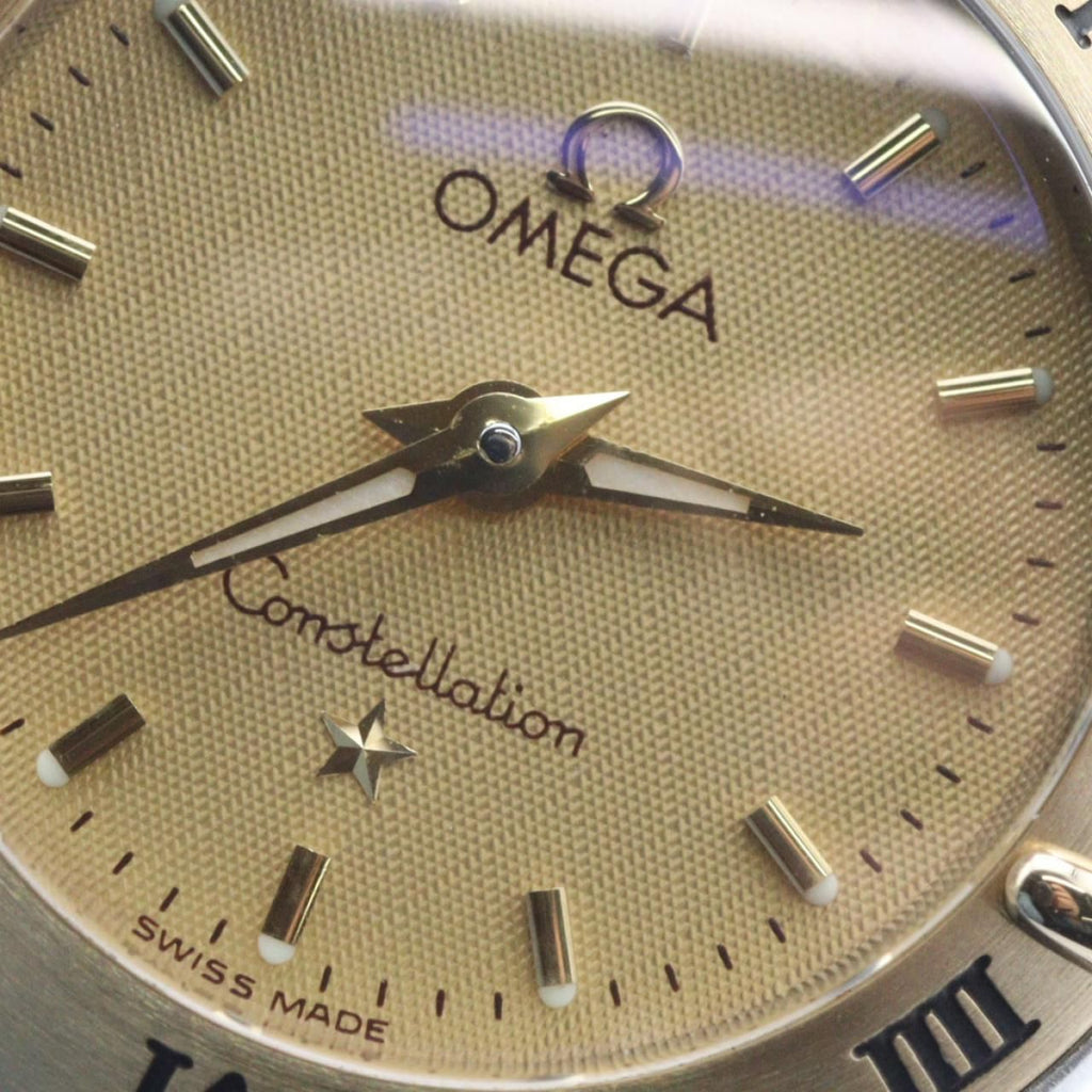 Omega Constellation Mini 1262.10 – stal i złoto, złota tarcza