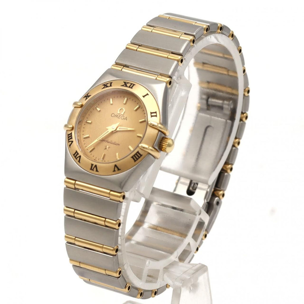 Omega Constellation Mini 1262.10 – stal i złoto, złota tarcza