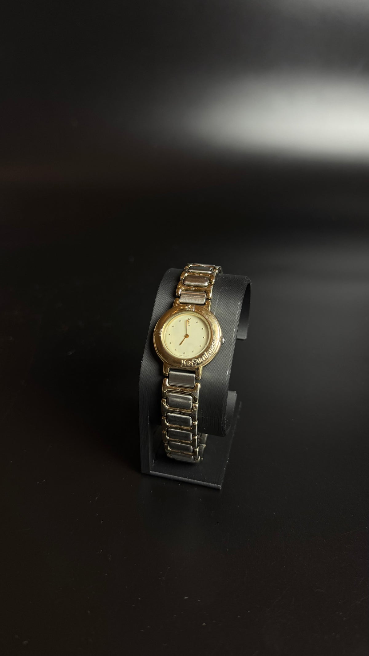 Yves Saint Laurent YSL – damski zegarek vintage two-tone
