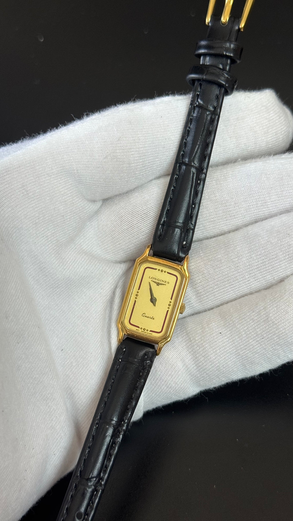 Zegarek vintage Longines Rectangle Quartz
