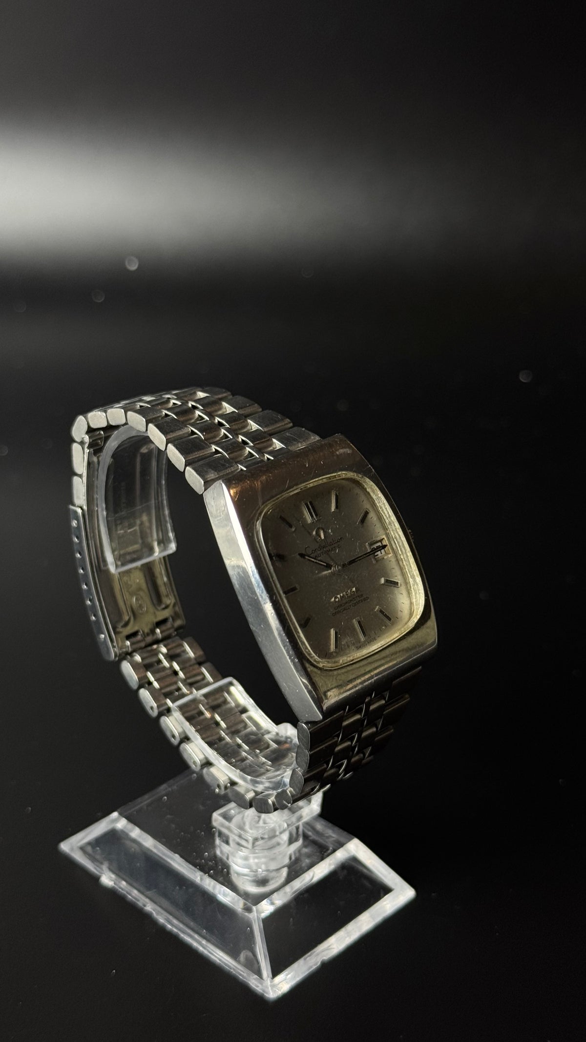 Omega Constellation Automatic Chronometer - zegarek vintage ze srebrną tarczą