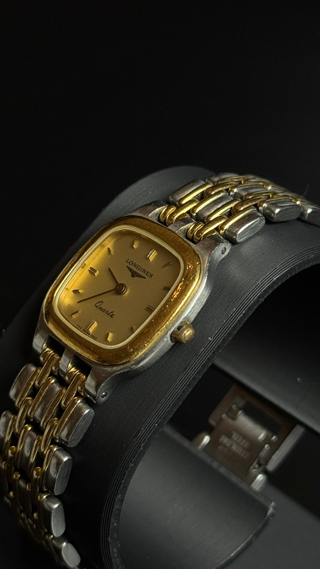 Longines Quartz – damski zegarek vintage two-tone