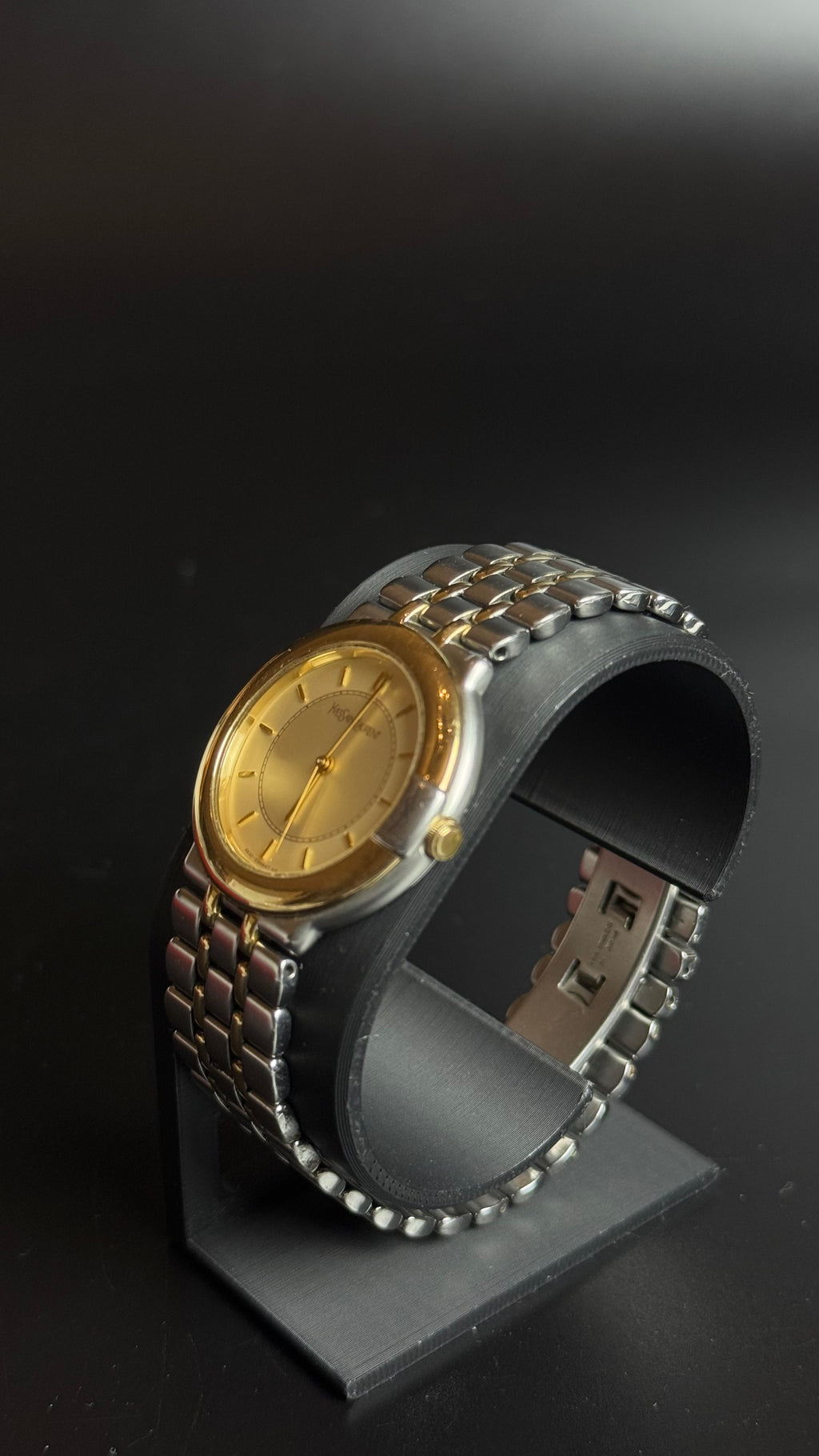 Yves Saint Laurent YSL – damski zegarek vintage two-tone
