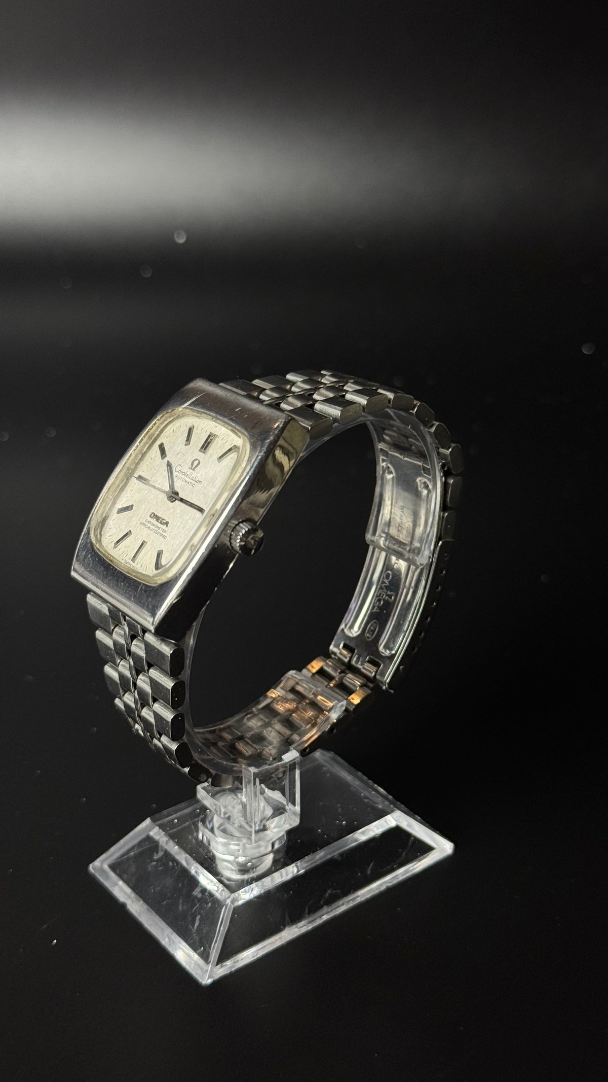 Omega Constellation Automatic Chronometer - zegarek vintage ze srebrną tarczą