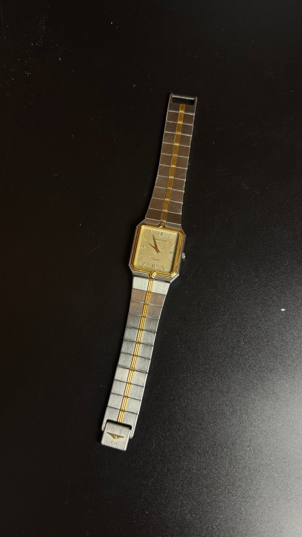 Longines Quartz – damski zegarek vintage two-tone