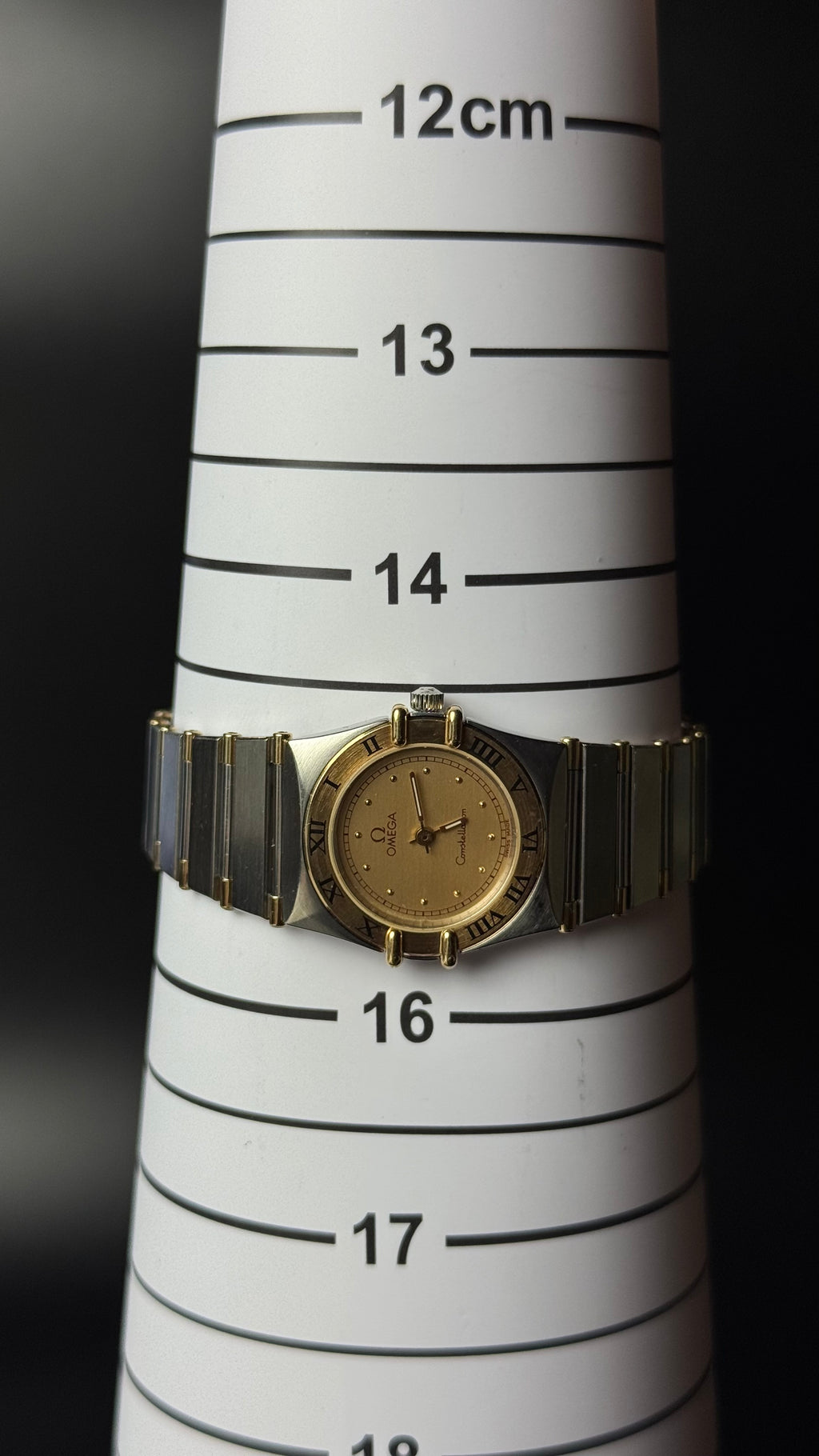 Omega Constellation – złota tarcza, srebrno-złota bransoleta