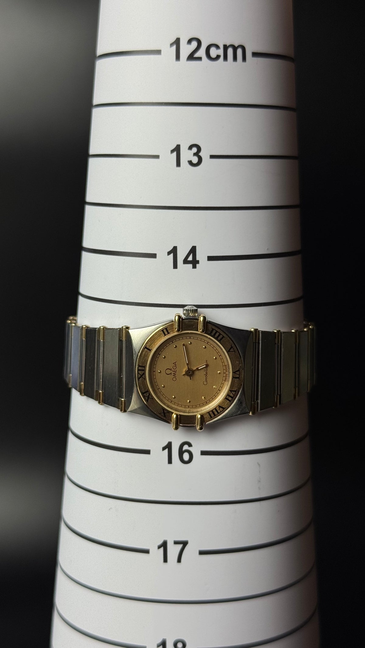 Omega Constellation – złota tarcza, srebrno-złota bransoleta