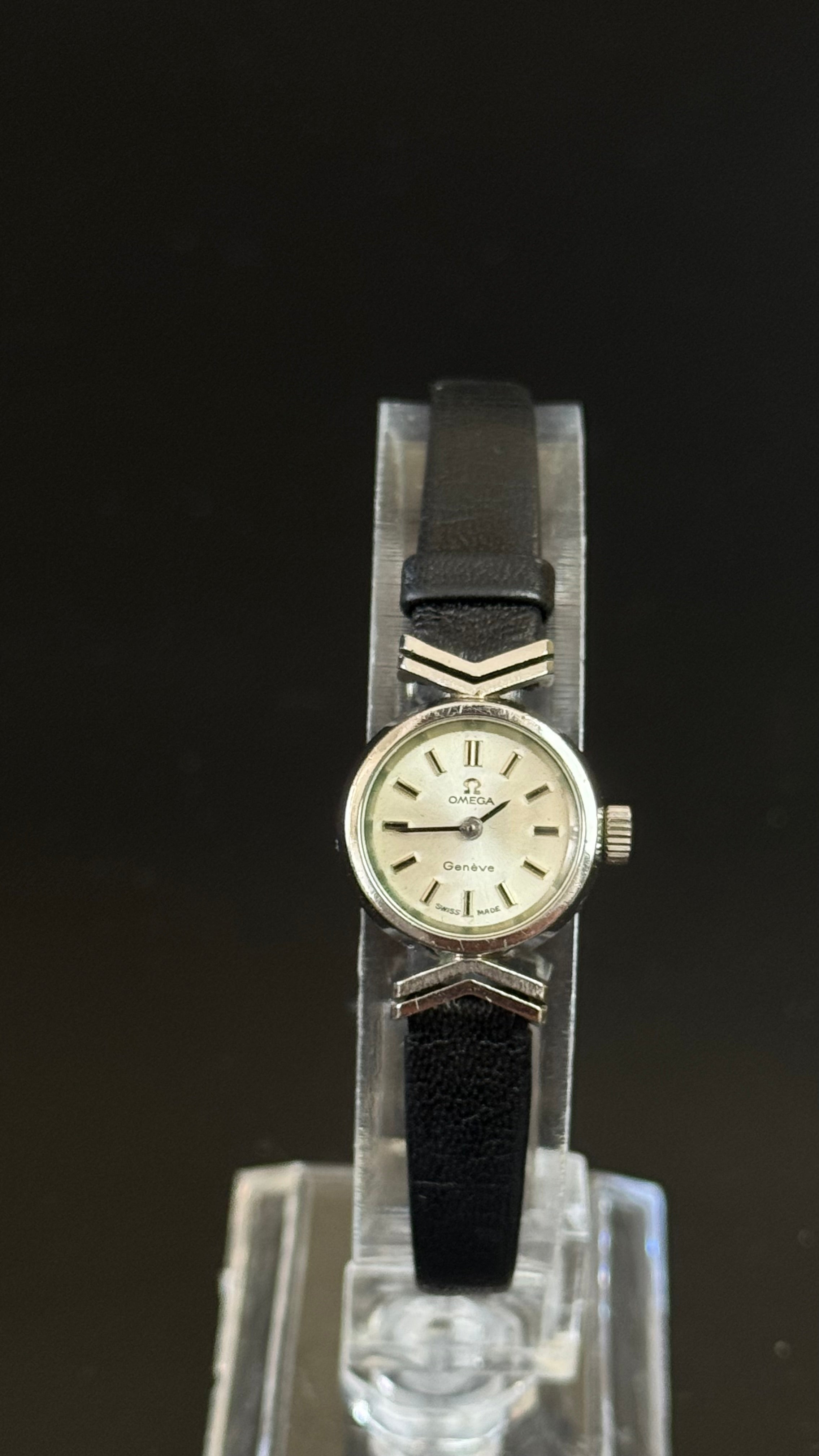 Vintage Omega Genève – damski zegarek z naciągiem ręcznym