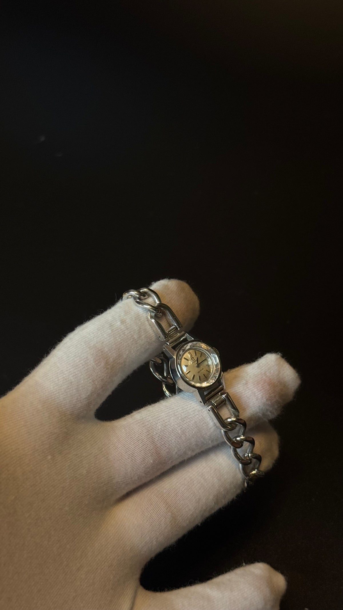 Omega De Ville Vintage – Silver Chain Bracelet Watch