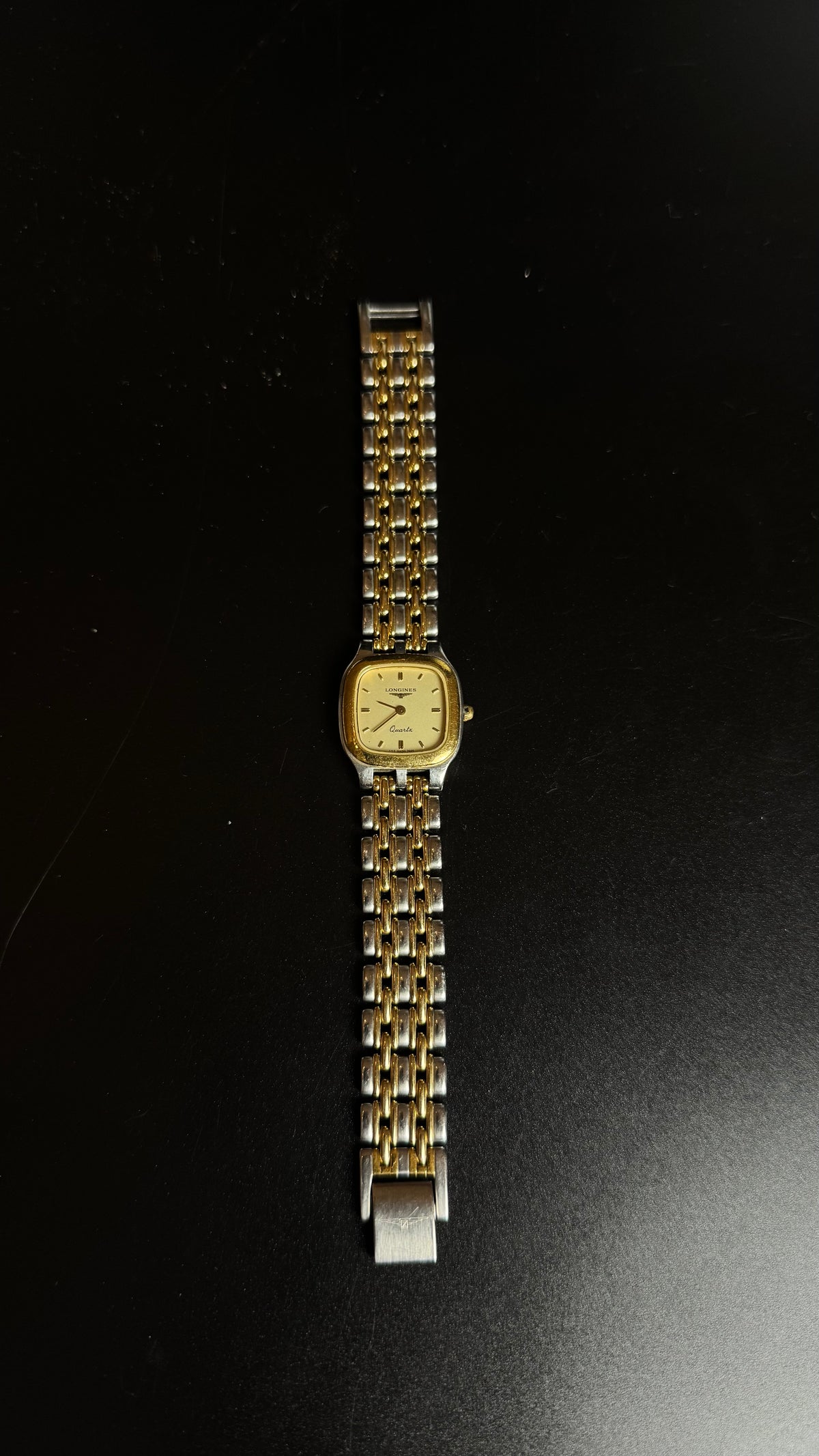 Longines Quartz – damski zegarek vintage two-tone