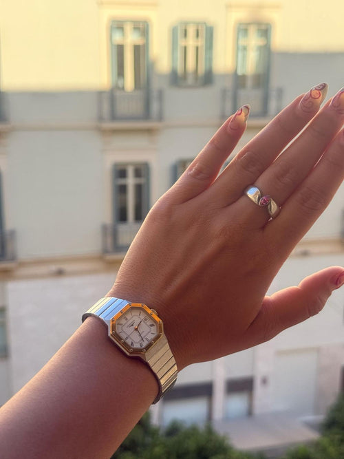 Longines quartz with a screwed bezel
